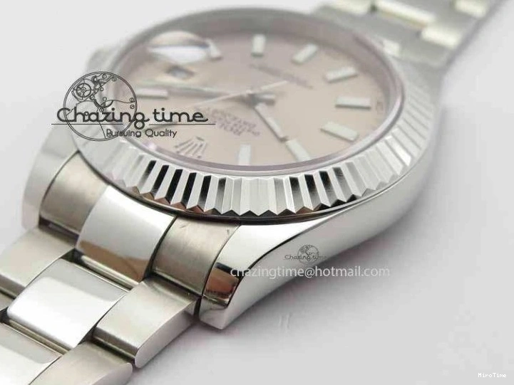 MiroTime 1221 DateJust II 41mm SS BP Maker Best Edition Gray Dial On SS Bracelet SA Trendsetting 3736